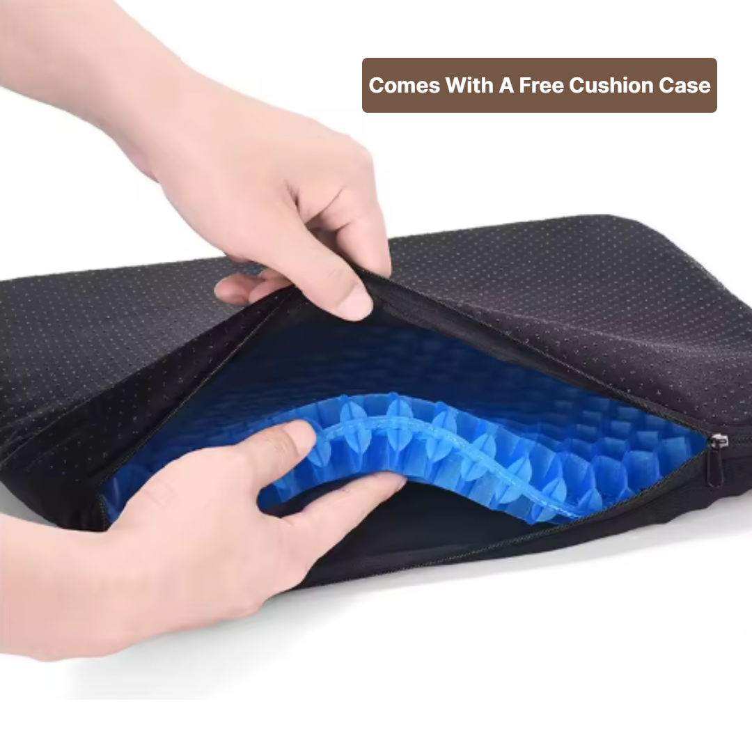 Tacens™ Gel Cushion Support For Back & Hip Relief